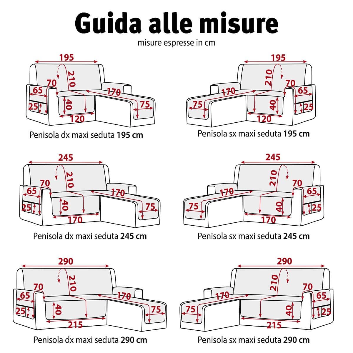 la biancheria di casa - Slippy Plus - Copridivano con penisola antiscivolo destra o sinistra, salvadivano trapuntato in microfibra con tasche, per divano 2, 3 e 4 posti lavabile Beige, 245 cm sinistra
