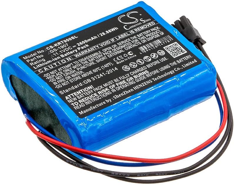 VI VINTRONS Battery for Kronos 8609000-018, InTouch 9000, GS-1907,
