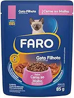 Ração Umida Faro Sache Gato Filhotes Sabor Carne 85g