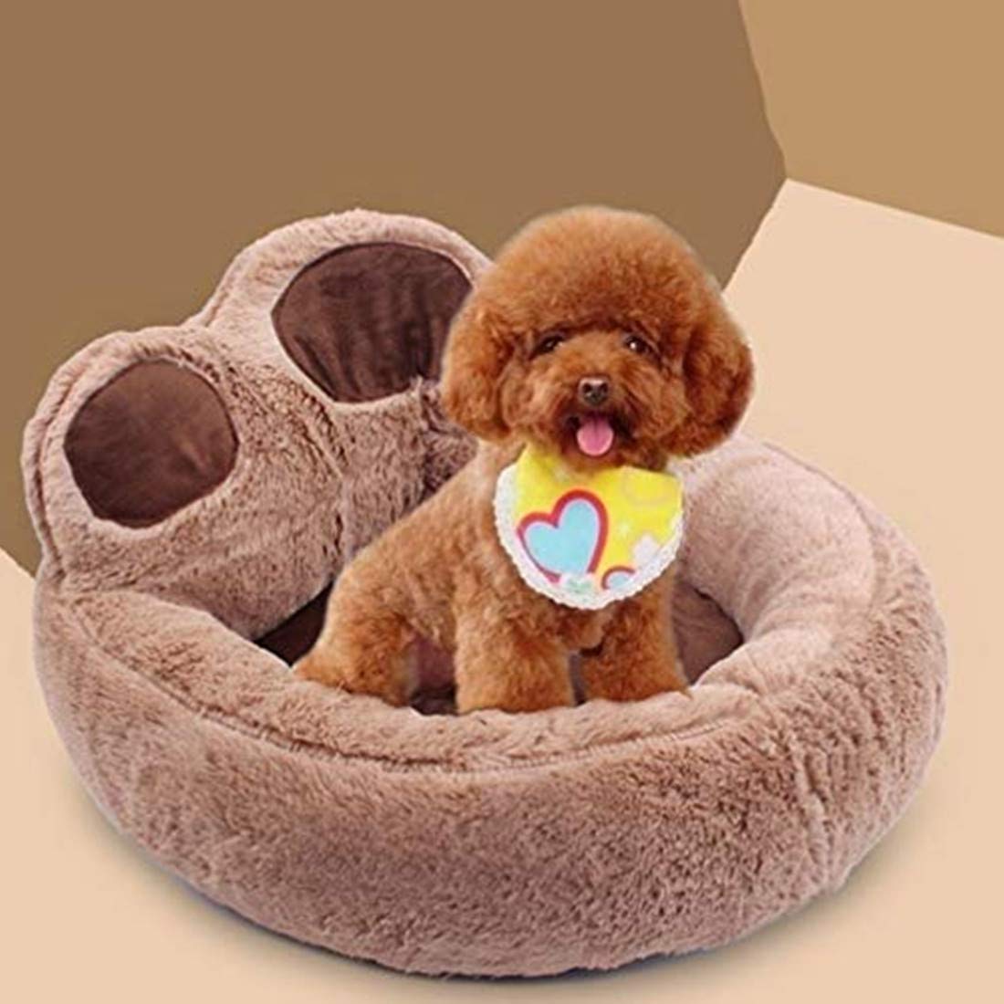 ITODA Hundeschlafplatz Rutschfestes Hundebett Hundesofa Extra Weich Haustierbett Warme Hundematratze Haustier Schlafplatz Abwaschbares Katzenbett Rund Hundematte Tierbett für Kleine/Mittlere Hunde