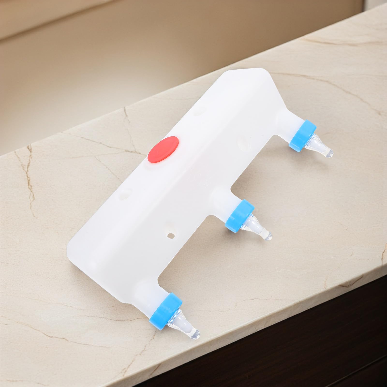 DECHOUS Dispositivo e Facile da Usare di Alimentazione per Suinetti e Agnelli Leggero Biberon da 3l in Plastica Bianca per Aziende Agricole