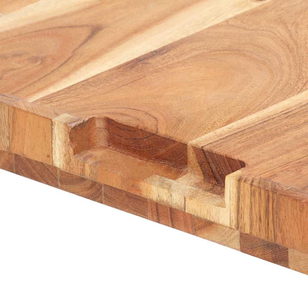 Genérico Tabla de Cortar de Madera Maciza de Acacia 40x30x4 cm,Cocina y Comedor,Herramientas y Utensilios de Cocina,Tablas de cortar-286568