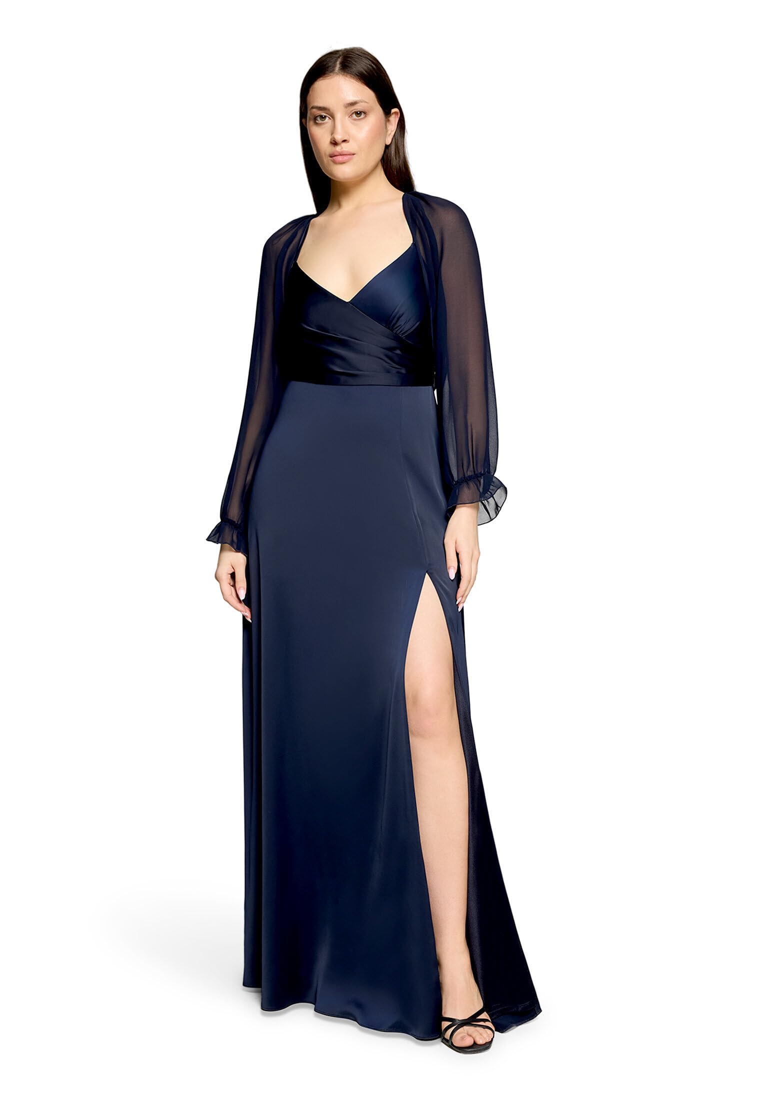 Vera Mont Damen Bolero-Jacke mit gekräuseltem Ausschnitt