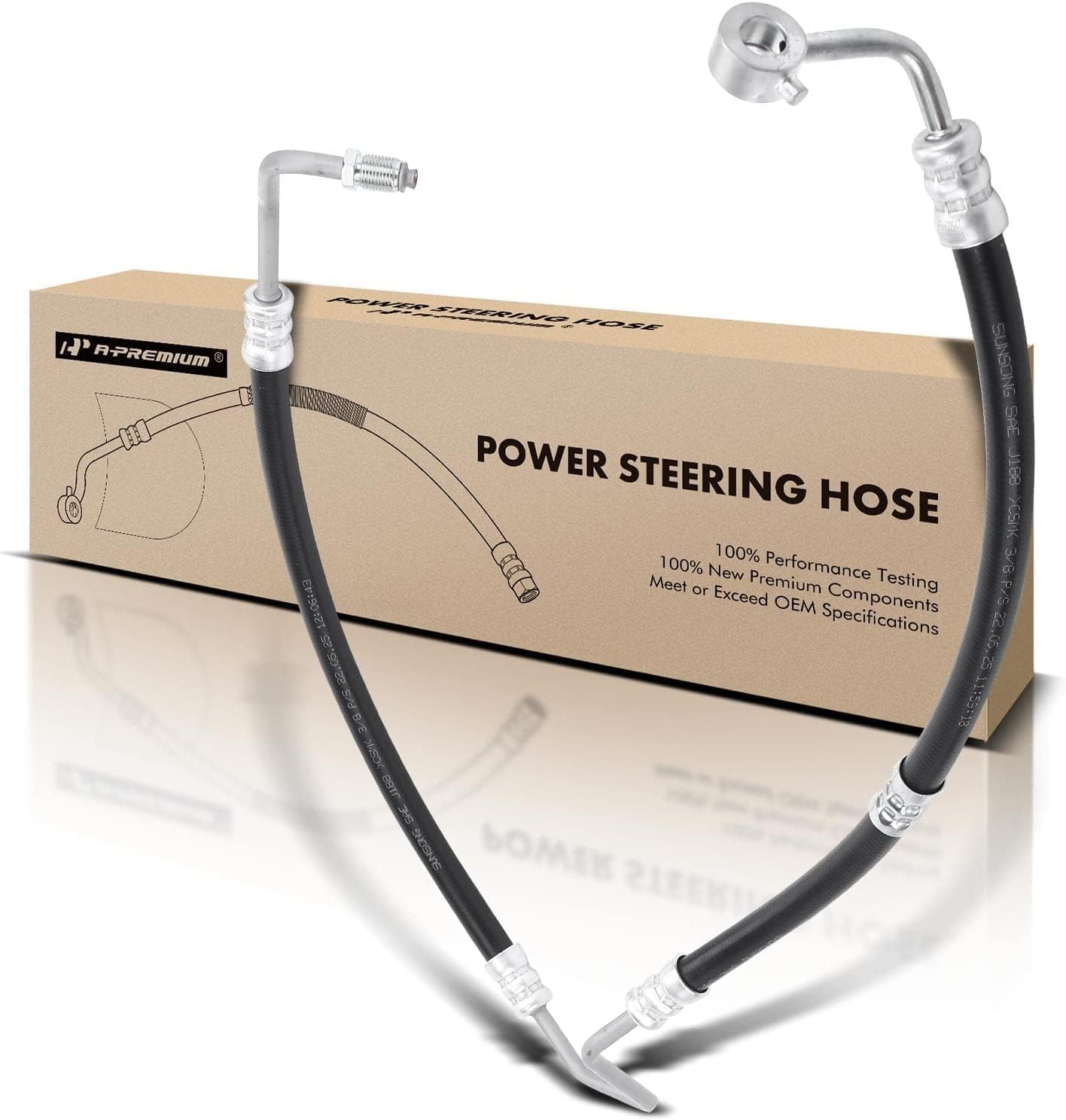 Mangueira de Direção Hidráulica A-Premium Compatível com Kia Sorento 2007-2009 3.3L 3.8L - Conjunto de Mangueira de Pressão para Bomba e Pinhão #575103E200