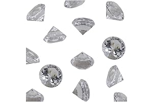 Welmatch Clear Acrylic Diamond Vase Filler Decorations