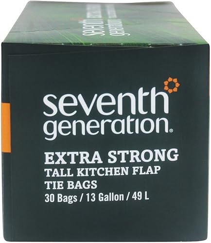 Miniatura 3 de Seventh Generation, Bolsas de basura altas para cocina de 13 galones, 30 unidades