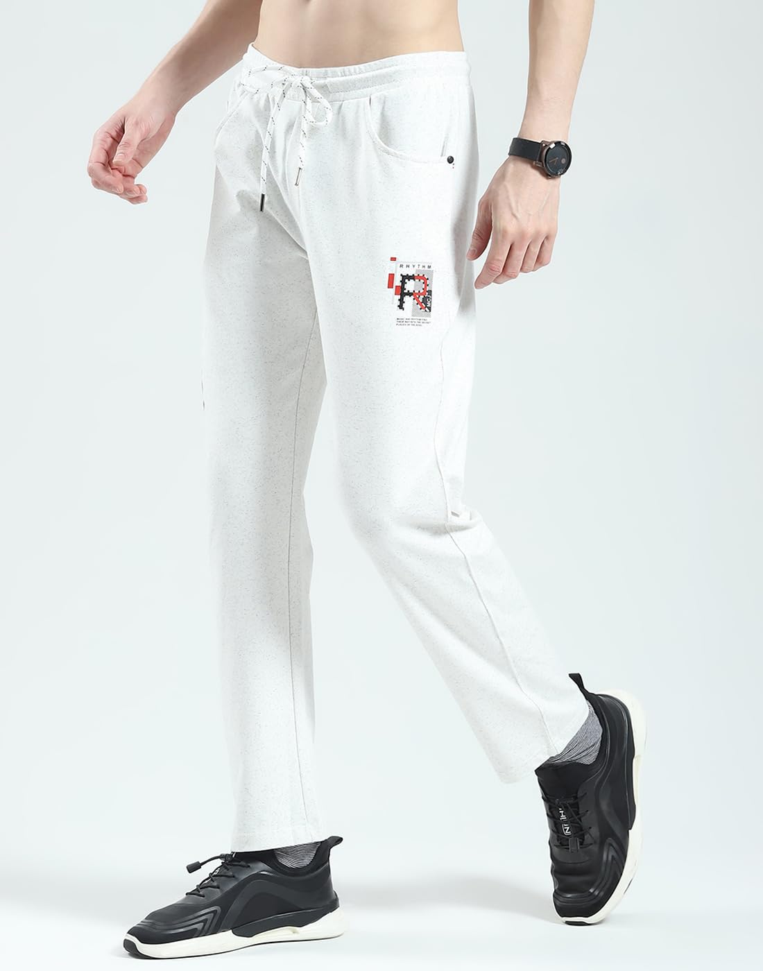 Monte Carlo Men's Regular Fit Solid Track Pants | Drawstring Closure | Side Pocket | Sports Lower | Comfortable & Stylish Lower for Men's Off White L (Pack of 1) 1