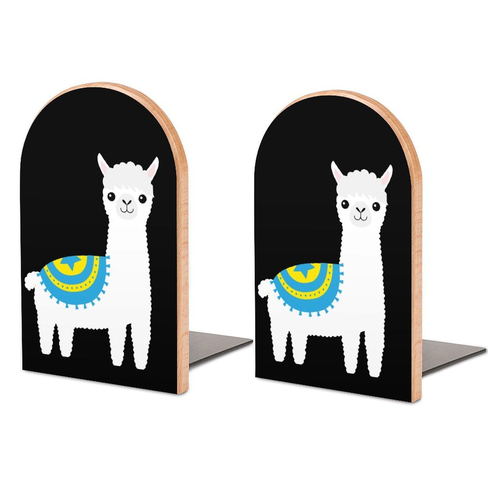 Nclqvjxzkhw Style Cute Animal Alpaca Book Ends For Shelves Bookends Bookshelf Holder Stand Books Stopper Home Office Decor