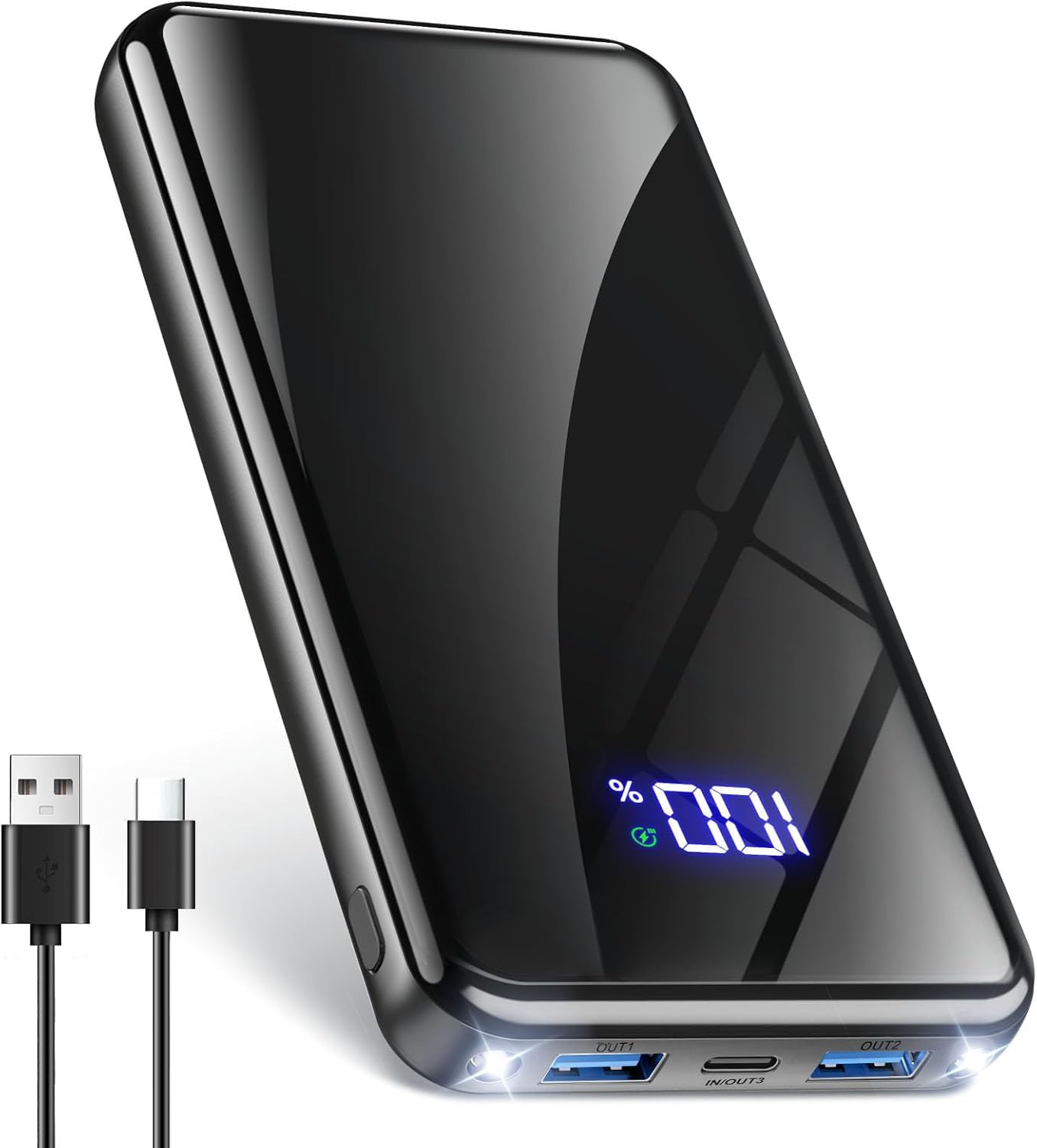 Power Bank 26800mAh,Powerbank Schnellladefunktion 22,5W USB-C PD3.0 & QC4.0 Tragbarer Externer HandyAkkus mit LED Display,Kompatibel mit iPhone 17/16/15/14/13/12 Series,für Reisen, Camping