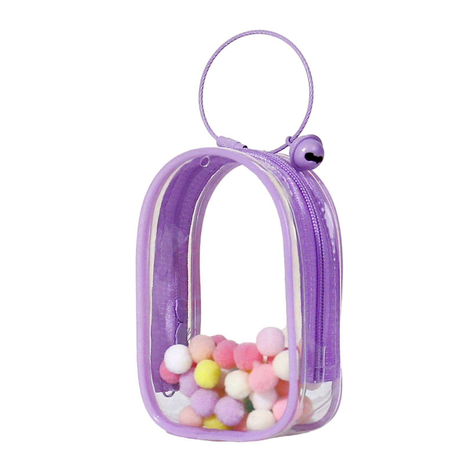 APGLSXY Sturdy PVC Clear Storage Bag for Baby Items and More Portable Designs for Easy Transportation Daily Casual Use Round Fashionable Pouches