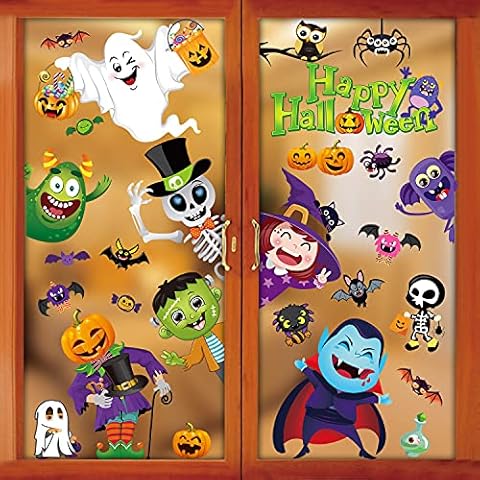 CMTOP Pegatinas de Ventana de Halloween Cover