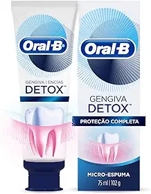 Oral B Pasta de Dentes Gengiva Detox Proteção completa Microespuma com flúor 75 ml