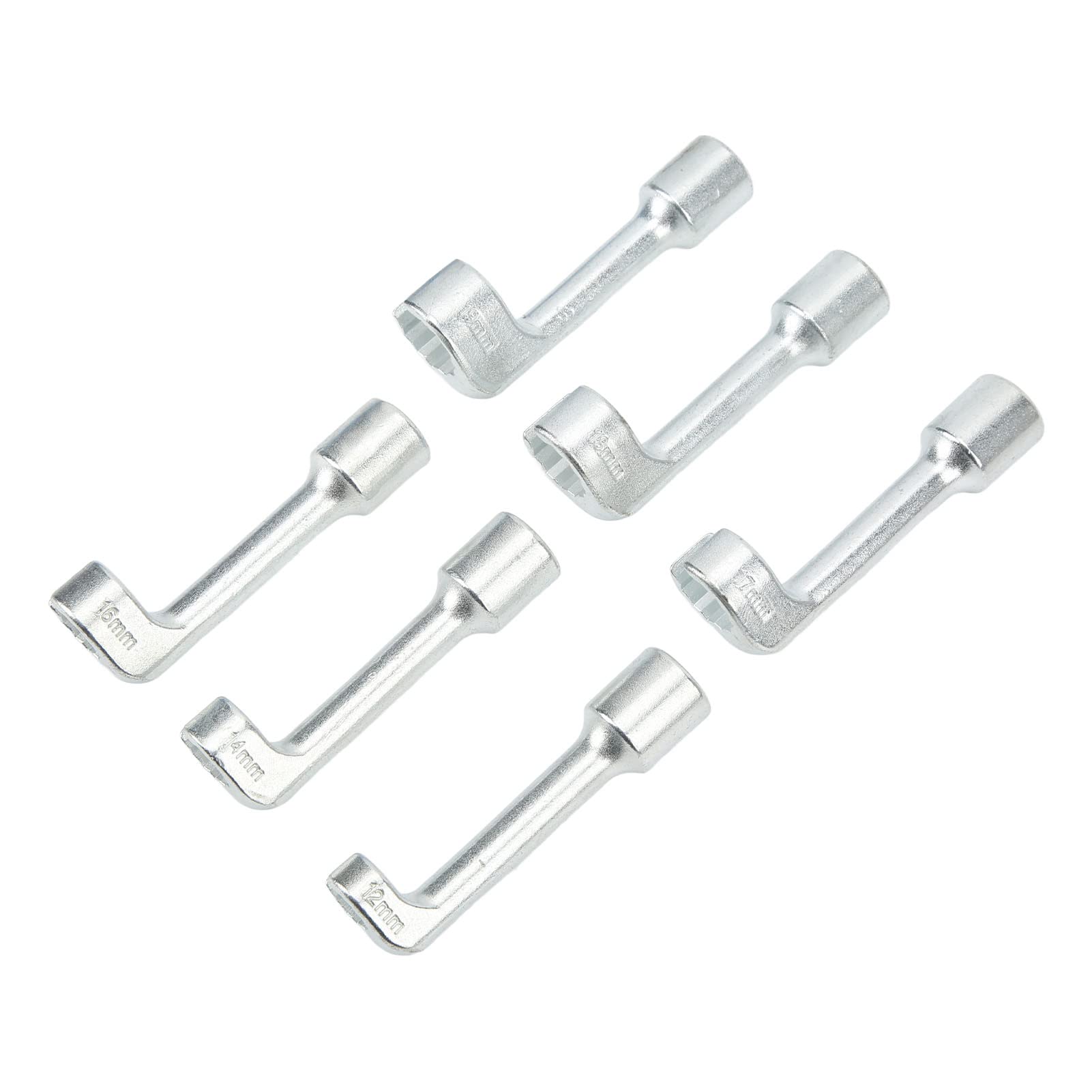 Zestaw nasadek do wtryskiwaczy paliwa, 6 szt. Zestaw nasadek wtryskowych przewodu wtryskiwaczy paliwa, 1/2 cala 12 mm 14 mm 16 mm 17 mm 18 mm 19 mm Narzędzia do układu paliwowego