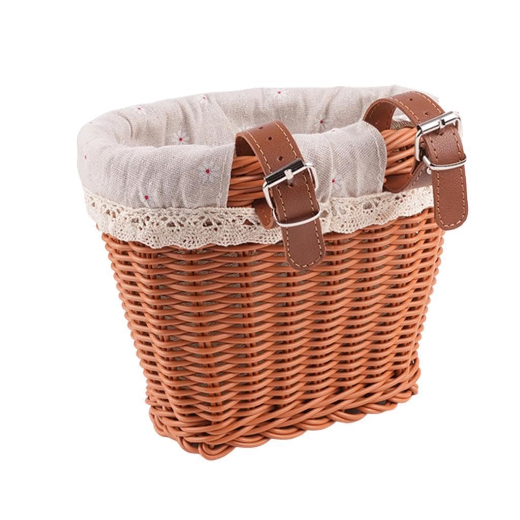 SHOPORA® Kids Bike Basket Lining Bike Basket Cover for Scooter Kids' Bike Dog Carrier 20x16.5x15.5cm |Sporting Goods | Cycling | Bicycle Accessories | Bags & Panniers-image-43