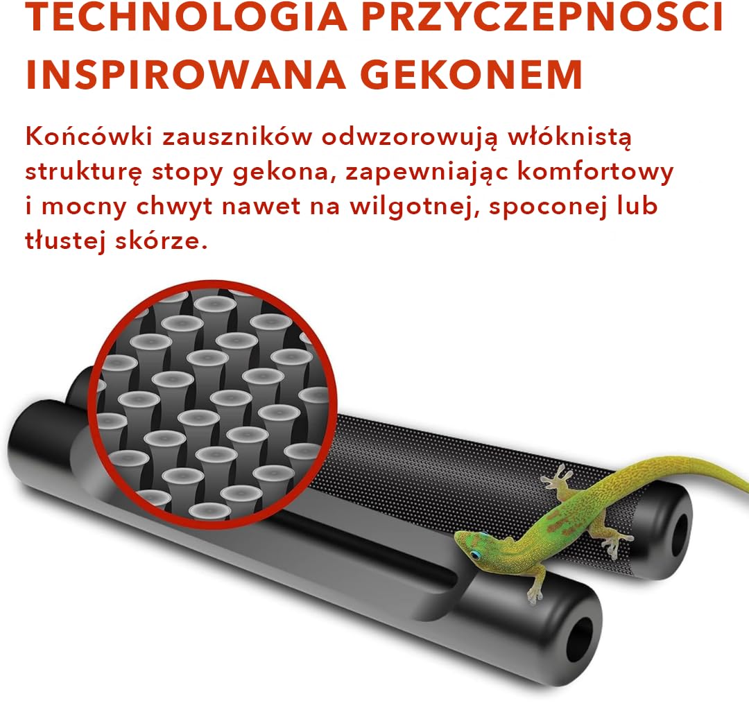 Setex Gecko Grip – Nakładki Na Zauszniki Do Okularów, Wyprodukowane W USA, Antypoślizgowe Nakładki Na Uszy Do Okularów, Innowacyjne Mikroteksturowane Końcówki Włókien, Długość 49Mm I Szerokość 7Mm