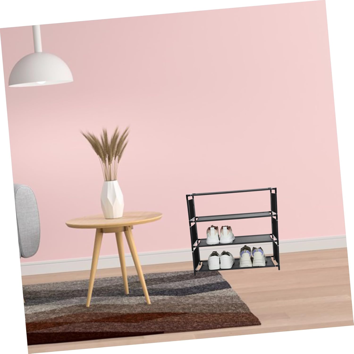 Multi Layer Shoe Rack Space Saving Freestanding Shoe Storage Organizer Layers Simple Sleek Design for Easy Access Clutter Entryway for Home Use