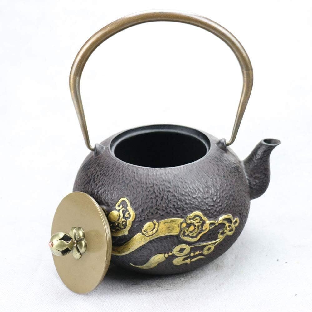 ABRASIVES Tetera Teteras 1.4L / 1400ML Tetera Japonesa De Hierro Fundido Tetera De Té Pintada A Mano Tetera De Personalidad Creativa Tetera Tetera Hierro Fundido