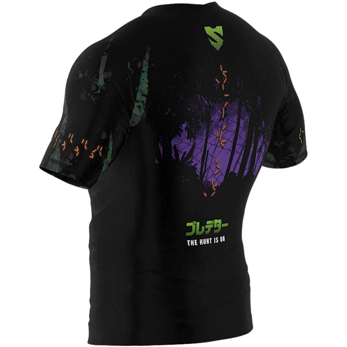 SMMASH Helion Rashguard Hombre Manga Corta para MMA, BJJ, K1