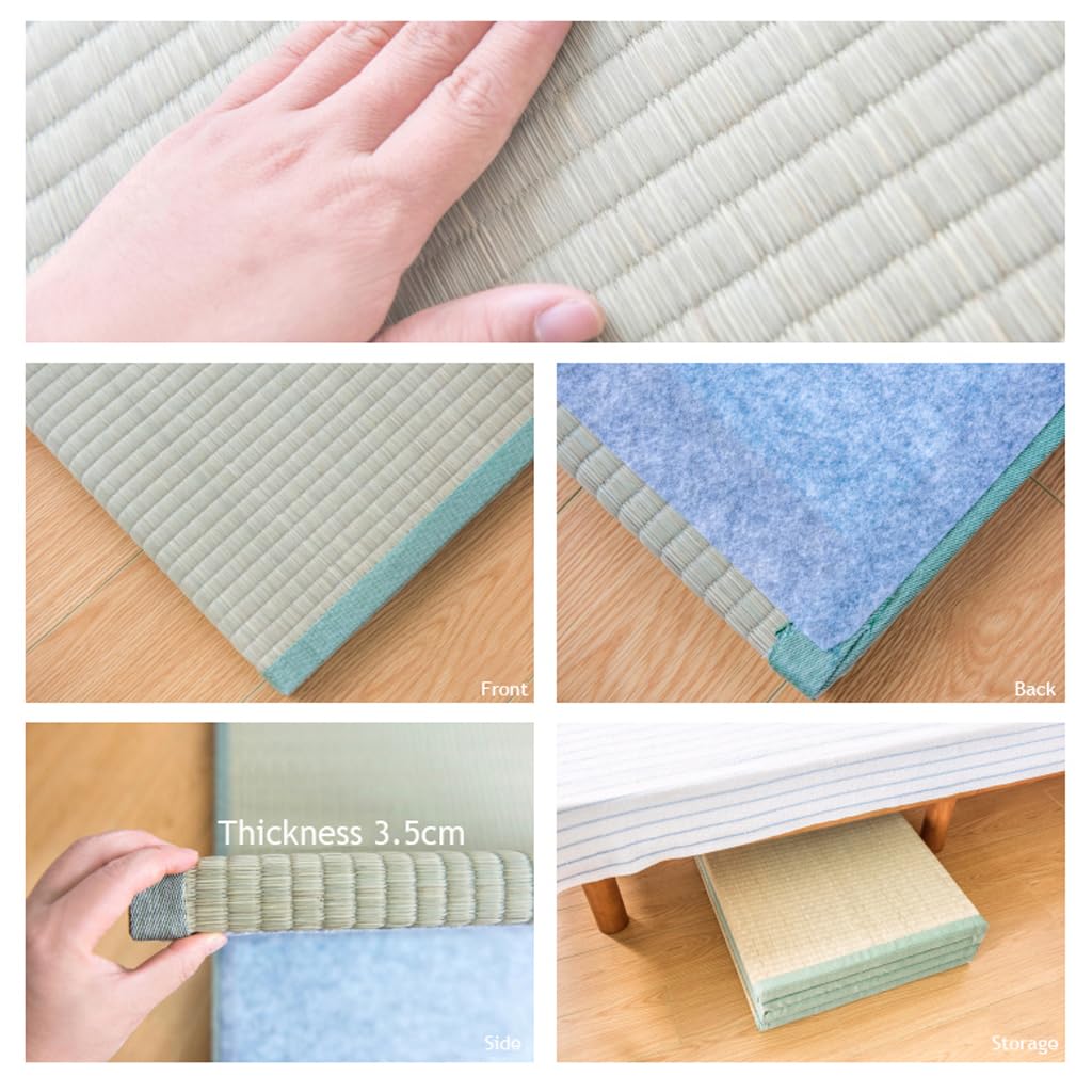 Tappetino tradizionale giapponese, pieghevole, per dormire, meditazione, yoga, zen, spessore 3,5 cm, 90 x 200 cm
