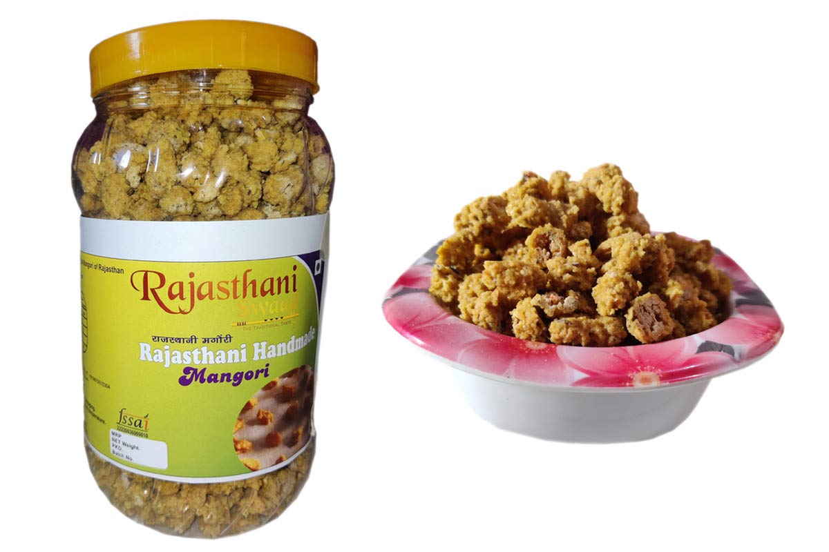 Rajasthani Swaad Moong Dal Mangodi Homemade Marwadi Mangori (Non-Spicy, Sada Mangori) | 400 Grams