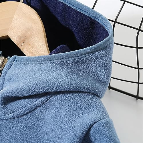 Toddler Girls Boys Zip up Sherp𝐚 Jacket Casual Collared Color Block Athletic Coat Fall Winter Thick Toddler Winter Coat4
