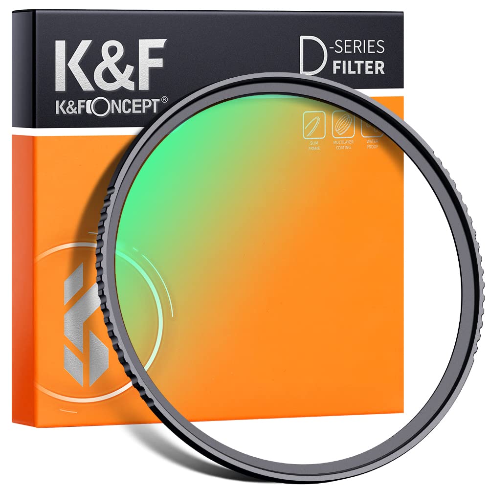 K&F CONCEPT 55mm UV Filter - Super Clear 24 Layers Multi Coated Ultraviolet Protection Lens Filter for DSLR Lens 55mm (Nano-D Series)