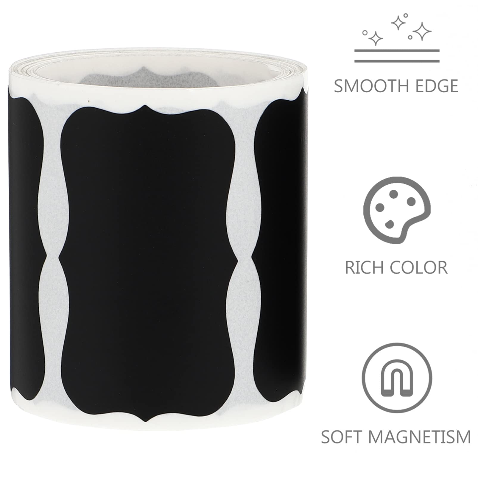 MAGICLULU 900pezzi Etichette Adesive Impermeabili Per Ingredienti Alimentari Di Etichette Nere Per Cucina e Congelatore Facili Da Applicare e Rimuovere Per Barattoli e Contenitori
