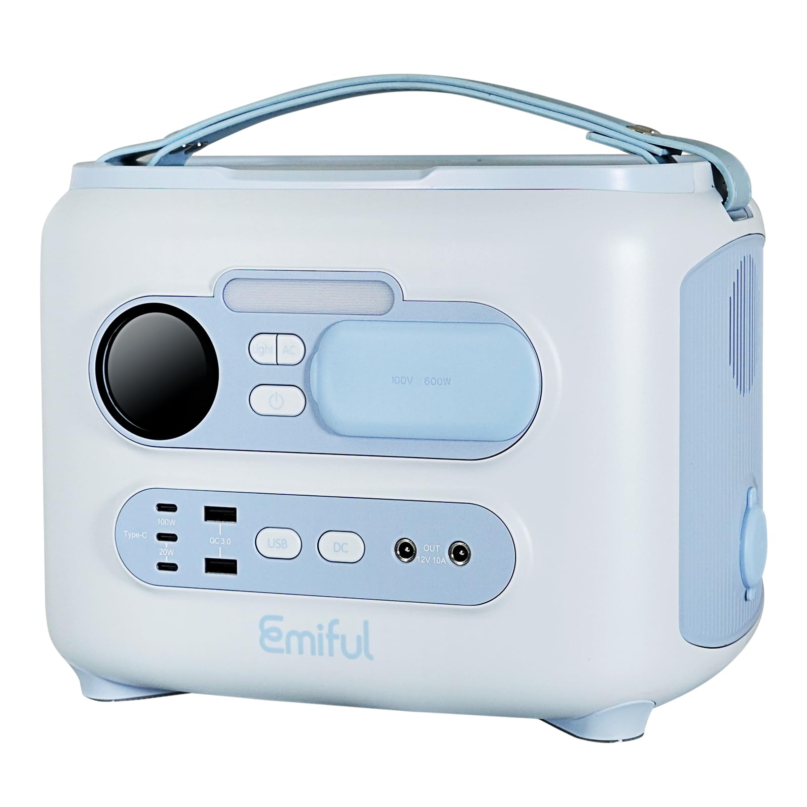 Amazon.co.jp: ポータブル電源 えみふる ブルー リン酸鉄リチウム