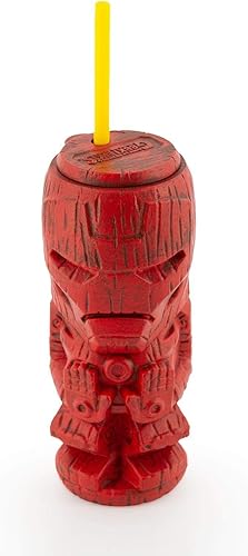 Miniatura 2 de Geeki Tikis Marvel Iron Man - Vaso de plástico coleccionable oficial de Marvel, estilo Tiki con capacidad para 22 onzas