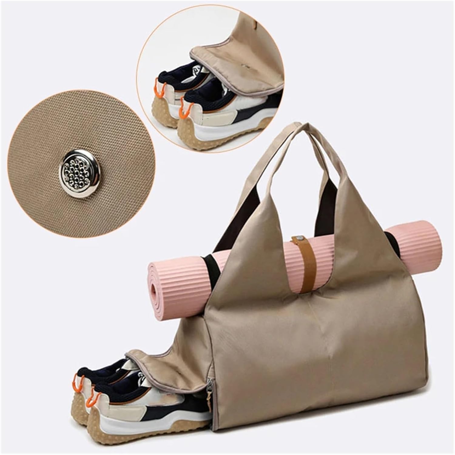 Women Yoga Mat Pad Bag Gym Sports Training Shoulder Bag Fitness Dance Travel Storage Bags Female Tote Dry Wet Handbags Weekend