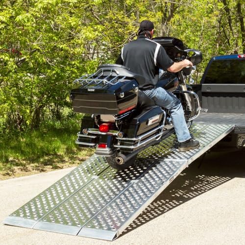 Rampa plegable de aluminio 8' para motos y cuatrimotos miniatura 2