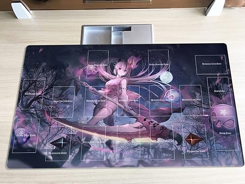 Miniatura 2 de Alfombra de juego Red Blossoms de Underroot TCG CCG Trading Card Game Mat + bolsa gratis (ZD014-775-A)