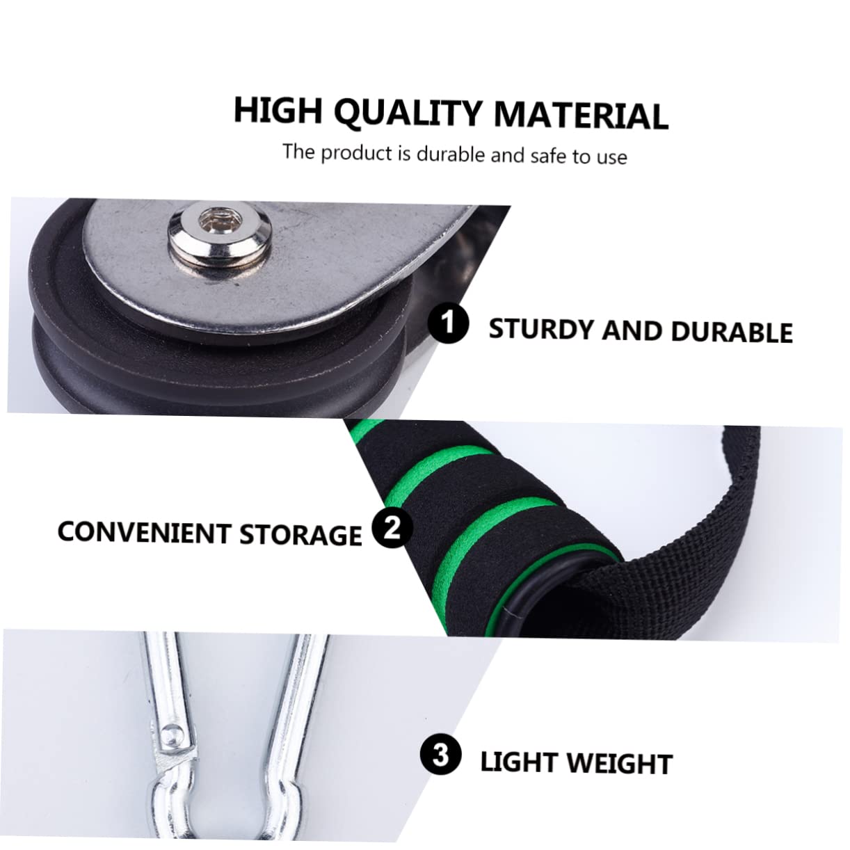 Kit de Poleas de Entrenamiento Metálico para Gimnasio en Casa, 1 Set