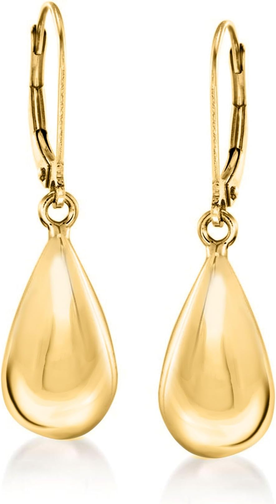 Ross-Simons Italian 18kt Yellow Gold Teardrop Earrings