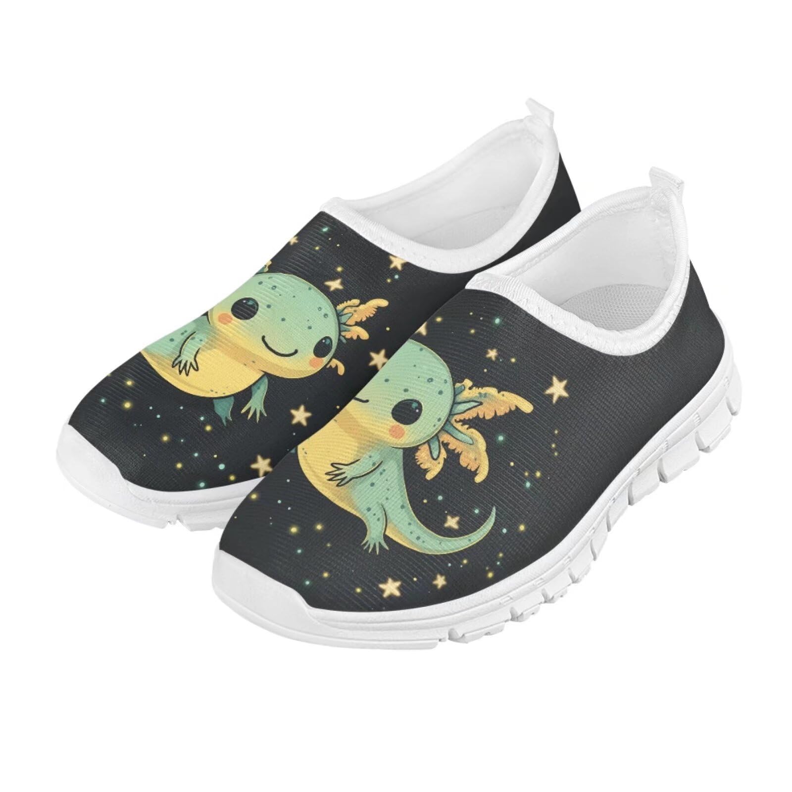 Doojoayie Baby Axolotl Shoes for Boys Size 11 Little Kid Tennis Shoes Boys Cool Galaxy Volleyball Shoes for Teens Outdoor Playing Sports Shoes Non Slip
