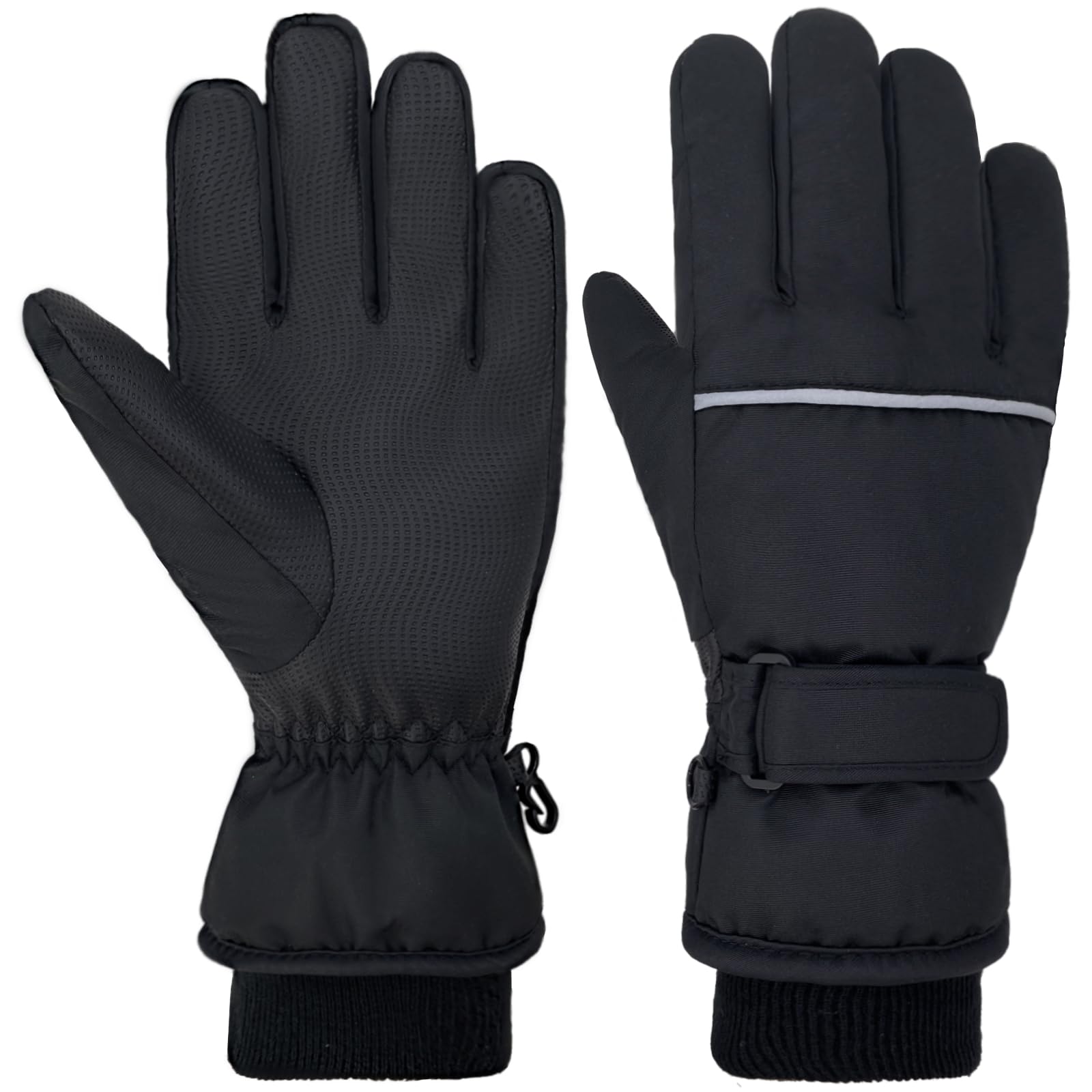 Kids Winter Ski Gloves Waterproof Children Girls Boys Fleece Thermal Snowboard Snow Gloves Mittens for Cold Weather