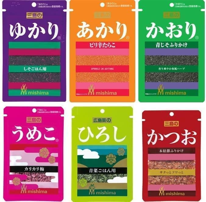 Amazon.co.jp: ゆかり6兄弟ふりかけセット ゆかり・あかり・かおり