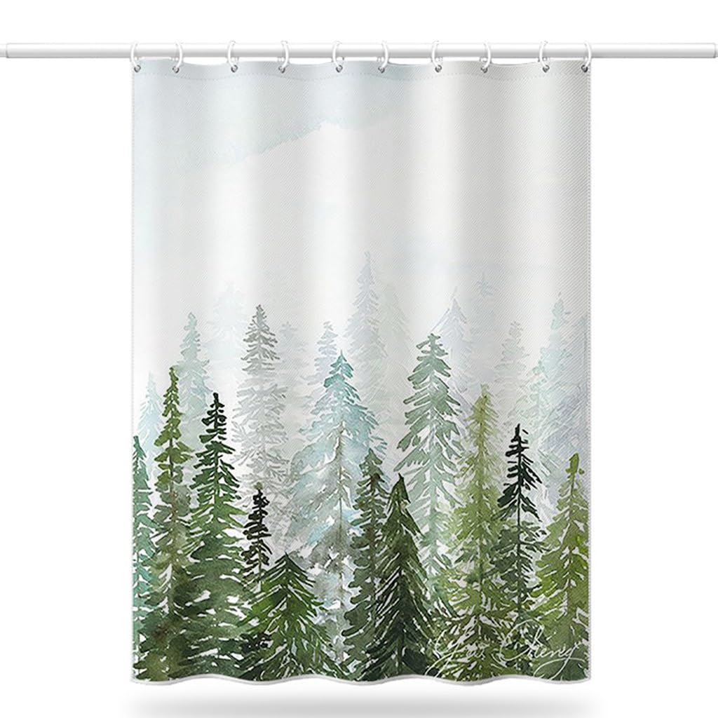 NZPOST Cortina De Ducha De Baño Cortina De Ducha Cortina De Puerta De Inodoro De Baño Cortina De Ducha Impermeable De Poliéster Cortina De Partición De Baño con Gancho para Hom