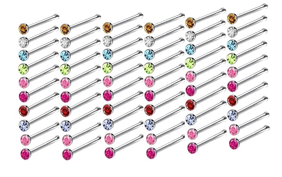 THANUS CRAFT Multicolour Nose ring Piercing Nose Pin Set Nose studs pierced nose For women & Girls (40 Pcs Nose pins) (B09TSRCQXX) Amazon Price History, Amazon Price Tracker