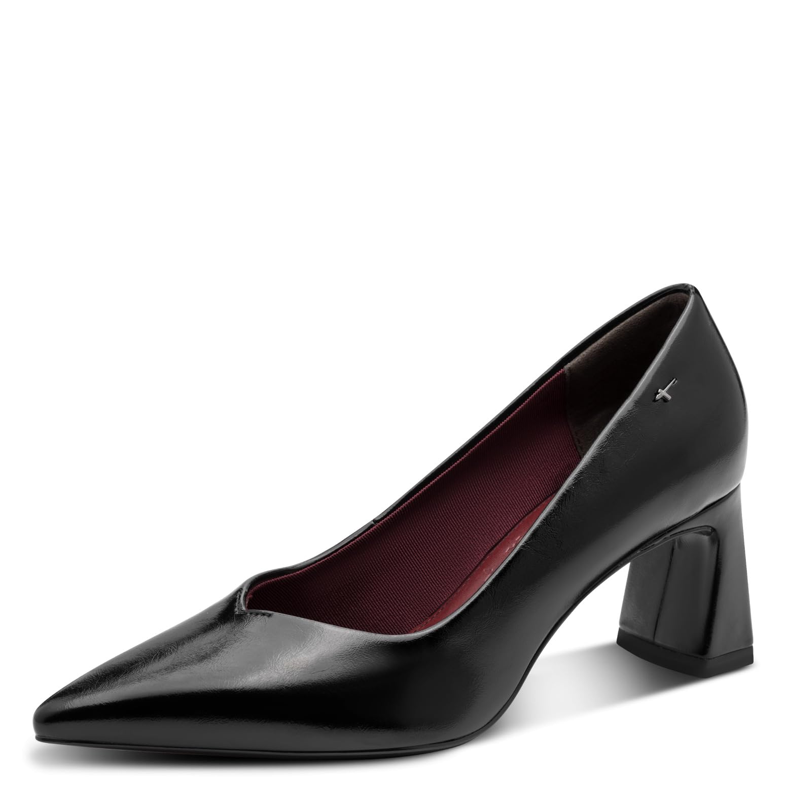 Tamaris Women's Court Shoes with Block Heel, Black, 38