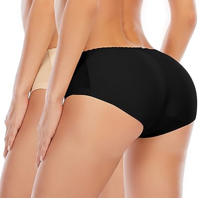 DERCA Butt Lifter Panties Padded Underwear for Women Seamless Booty Pads Hip Enhancer Butt Lifting panty