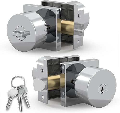 Miniatura 10 de Mega Handles SUANA - Pomo de puerta de privacidad para pasillo, armario y baño, perillas de puerta reversibles de diseño resistente, se adapta a