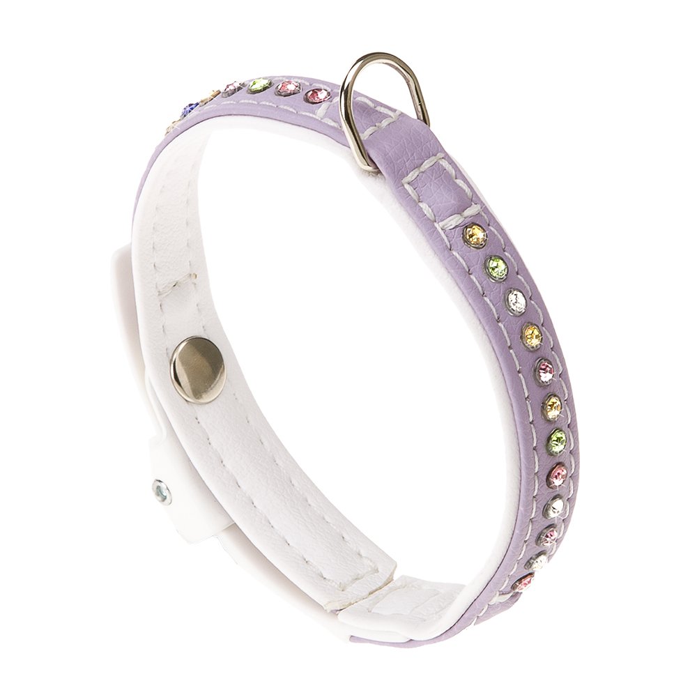 Ferplast Lux C15/28 Dog Collar, 28 cm - 15 mm, Lilac