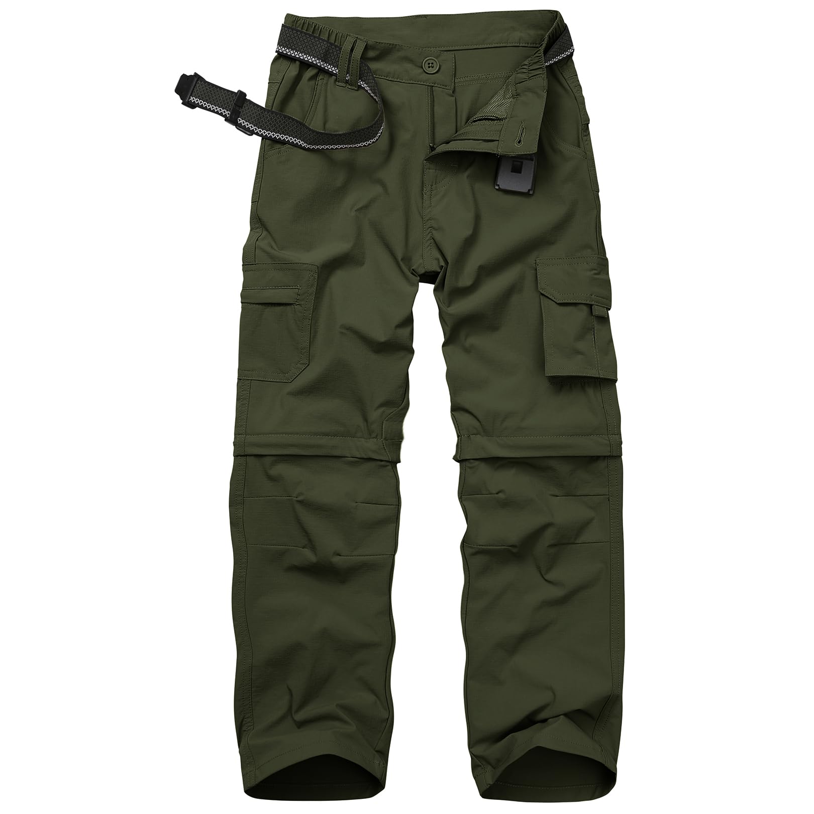 Men's Outdoor Quick Dry Convertible Lightweight Hiking Fishing Zip Off Cargo Work Pants Trousers