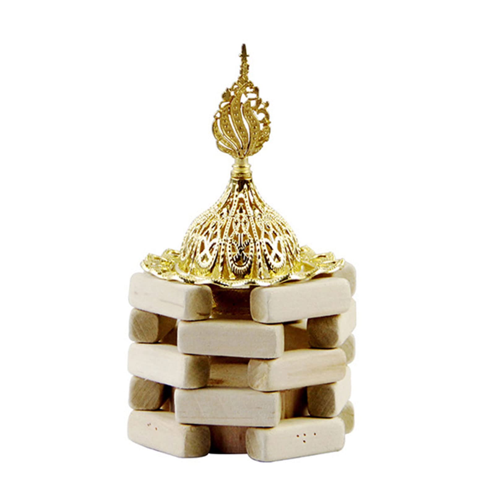 Tsophreniq Wood Brick Burners Decorative Censer Tabletop Supplies for Bathroom Bedroom Decorations Wood Burners