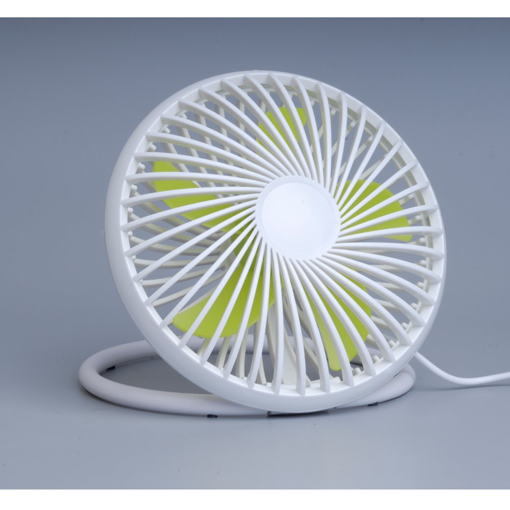 Mini USB Desk Hanging Fan,Dorm fan with Flexible Rotation Personal Cooling Office,Trip,Kitchen,Home (White,2 Adjustable Speed) …