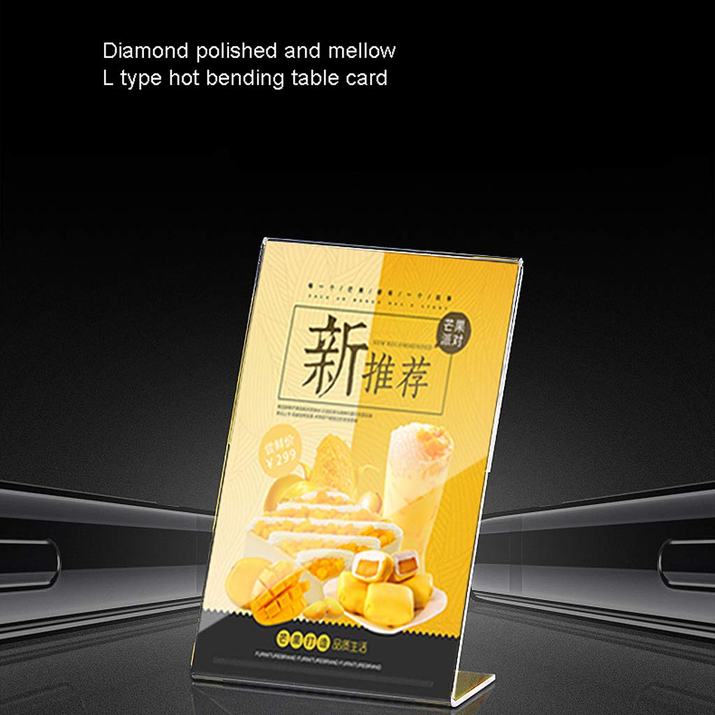 Buy Sign Holder Menu Holder Acrylic Portrait Landscape Wall Slanted