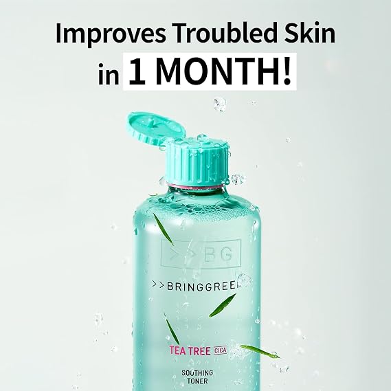 BRING GREEN Tea Tree CICA Soothing Toner & Cleansing Foam