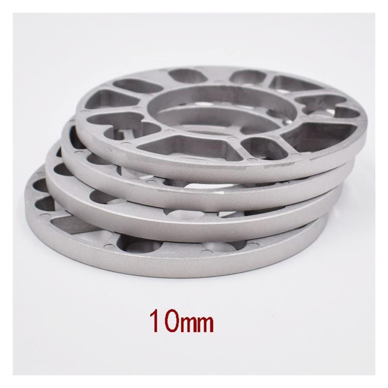 Spoorverbreders 4 Stuks Zilveren Auto Wiel Spacer Shims Plaat 5mm 4 5 Stud Universele Voor Auto 4x100 4x114.3 5x100 5x108 5x114.3 5x120 Spacer