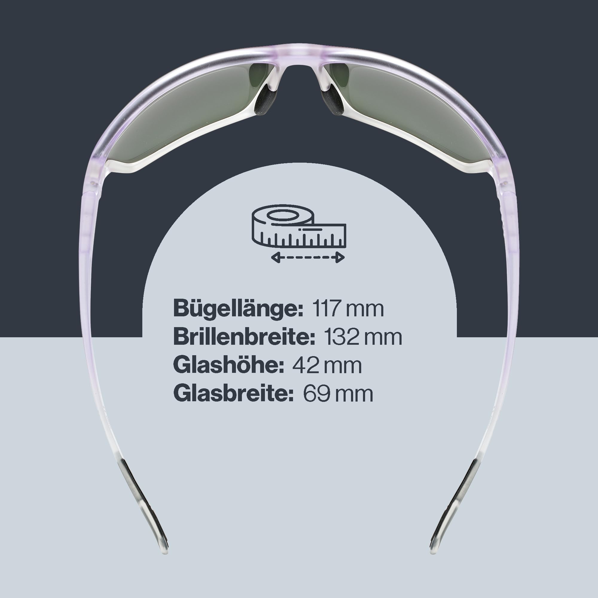 uvex sportstyle 806 - Sportbrille für Damen und Herren - starker Schutz vor Sonnenstrahlung - 100% UVA-, B, C Schutz